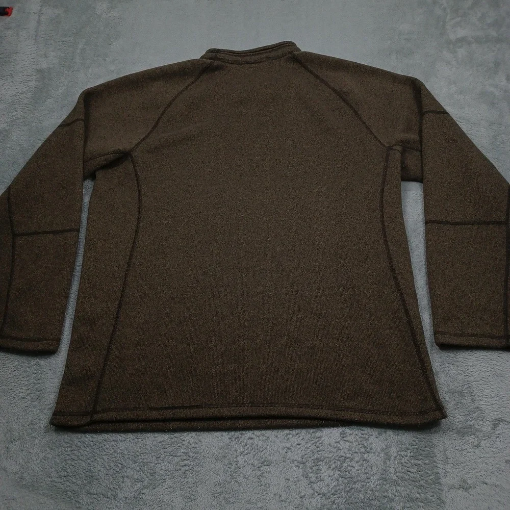 North Face Sweater Mens XL Brown Crew Neck Pullover Outdoor Casual Fleece